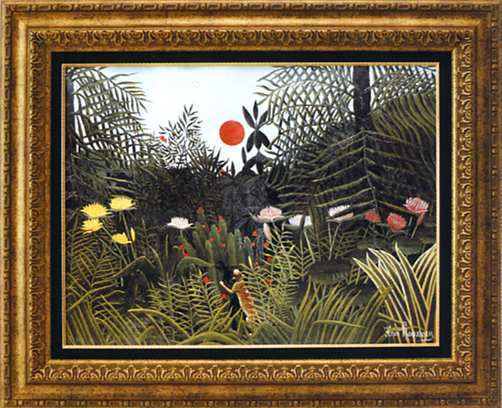 ルソー『ヒョウに襲われる黒人』P12【送料無料】 ガレリア・フラン