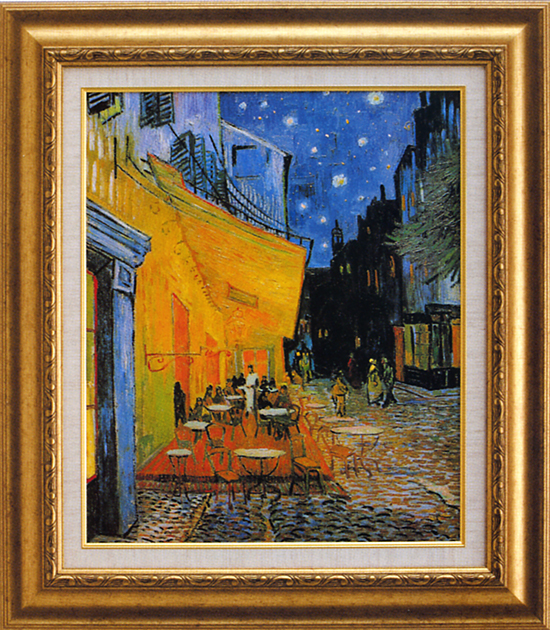 ゴッホ【夜のカフェテラス】F8