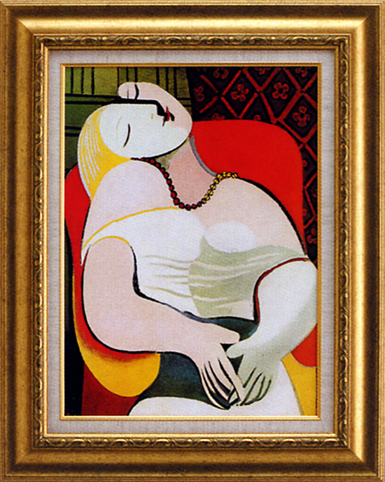 ピカソ『夢』P8 【送料無料】 ガレリア・フランジェリコの複製絵画