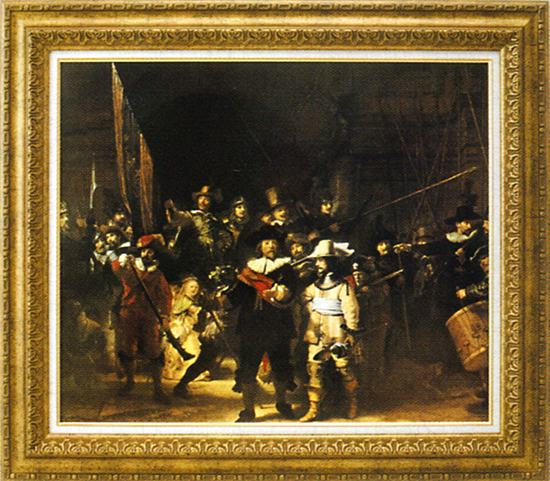 レンブラント『夜警』【送料無料】 ガレリア・フランジェリコの複製絵画