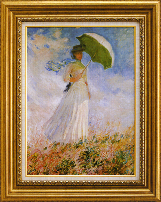 絵画 割り込ま モネ『日傘をさす女』 mone-1 K0228F 