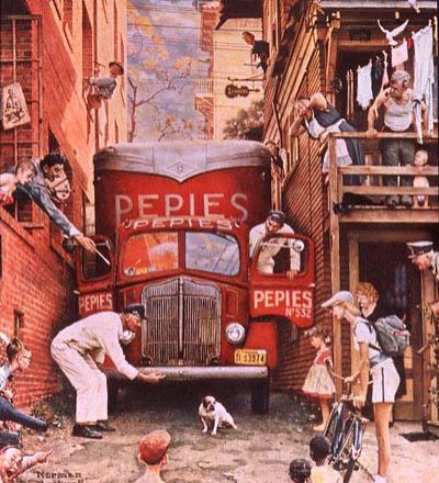 絵画 ノーマンロックウェル作 My dear Norman Rockwell. This is Homage Photo with praise