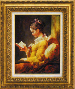 フラゴナール『読書する少女』F6【送料無料】 ガレリア・フラン