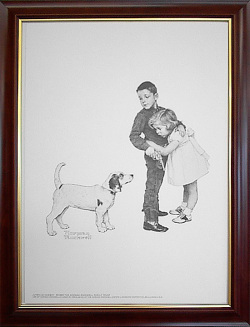 ノーマン・ロックウェル ドローイング 『勇敢なカウボーイ』 フラン