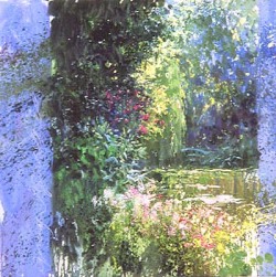 トレンツ リャド 真作 ＊ジヴェルニーの夏＊ シルクスクリーン 遺族サイン リャド【ジヴェルニーの夏】 ガレリア・フランジェリコwebショップ