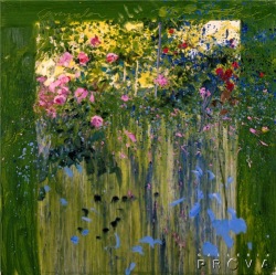 新品同様J.トレンツ・リャド グラナダの薔薇 絵画 版画