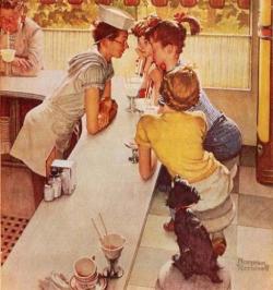 ノーマン・ロックウェル【ソーダ屋さん】 ガレリア・フランジェリコweb