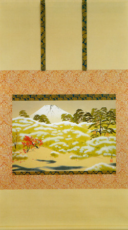 美品 掛け軸 横山大観作 霊峰四趣「秋」木版画 大幅 限定品 名画 Amazon.co.jp: 絵画 横山大観 （よこやまたいかん）・ 霊峰四趣