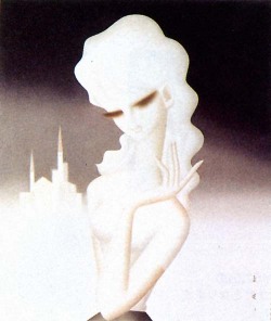 東郷青児【遠い街】 ガレリア・フランジェリコwebショップ 【送料無料】