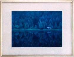 東山魁夷　『緑響く』 東山魁夷 緑響く(新復刻画) | 絵画など美術品の販売と買取