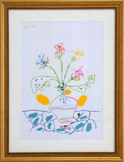 ピカソ『花瓶の花』 【送料無料】 ガレリア・フランジェリコの