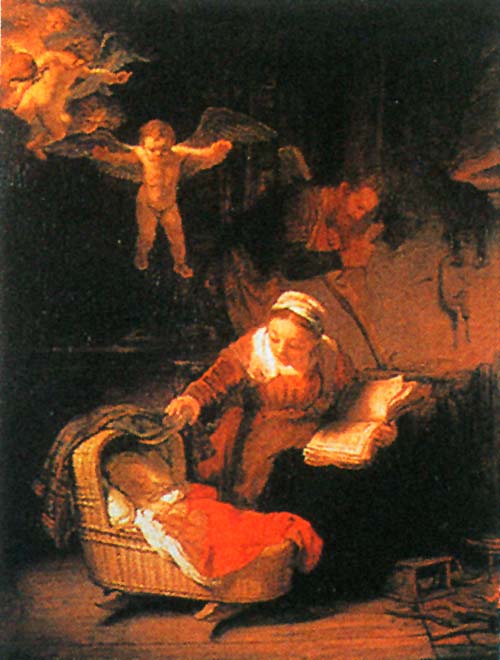 レンブラント【天使のいる聖家族】 ガレリア・フランジェリコweb