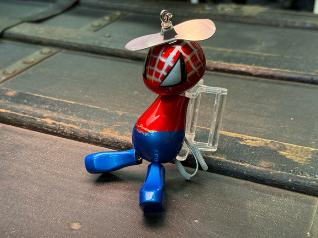 正月限定 BIGウッドドール：レッドブルーカラー