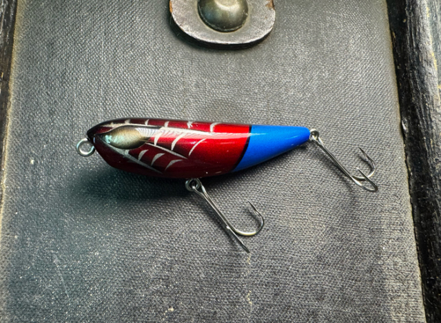 ウッドスキマーライブポッパー:レッドブルー