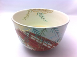 竹の葉と鳥の絵柄の茶碗　小倉寅介作 竹の葉と鳥の絵柄の茶碗 小倉寅介作 - メルカリ