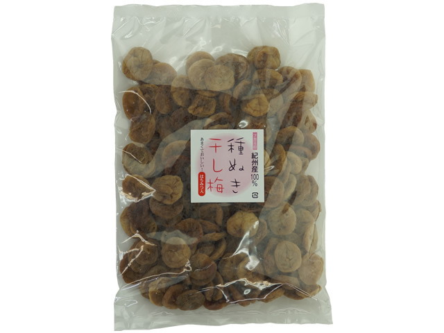 紀州南高梅通販専門店・甘~い国産(紀州産)種抜き干し梅 500g(約160粒入) 紀州南高梅通販専門店・甘~い国産(紀州産)種抜き干し梅 500g(約160粒入)