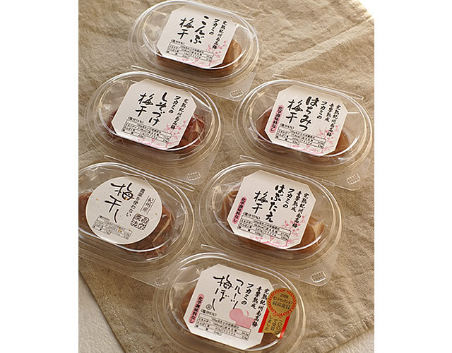 送料無料 和歌山県の南高梅専門店の食べ比べセット(6種類)