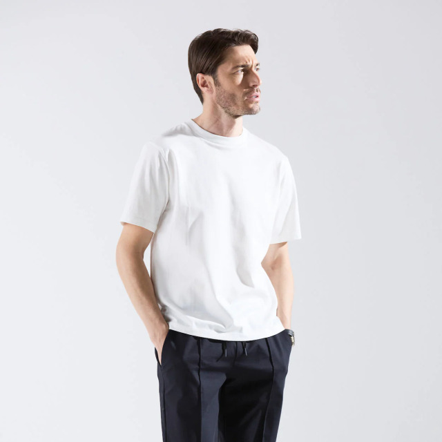 【MOVBモーヴ】Real Silky Cotton Jersey ジャケットフィットTシャツ MOVB