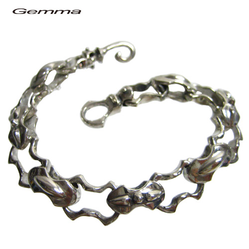 ブレスレット メンズ～ブレスレット サイズ～シルバーアクセサリー～人気～ブレス～ジェンマ (Gemma ) GC-B103-L22cm
