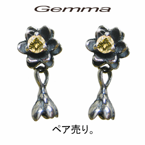 シルバーアクセサリー ピアス レディース ロータスピアス ファッションジェンマ GL-Pi007-Y （ペア売り）