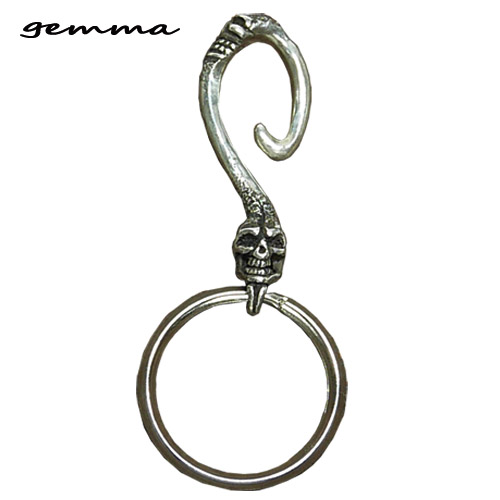 シルバーアクセサリー～スカルキーチェーン～メンズ～キーチェーン～シルバーアクセサリージェンマ gemma GS-K2021
