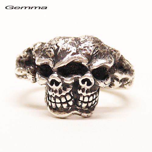 シルバーリング～メンズ～指輪～人気～スカルシルバーアクセサリー～シルバー 925～ジェンマ(Gemma) GS-R160１