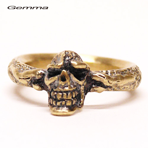 シルバーリング～メンズ～指輪～人気～スカルシルバーアクセサリー～ジェンマ(Gemma) GS-R1602
