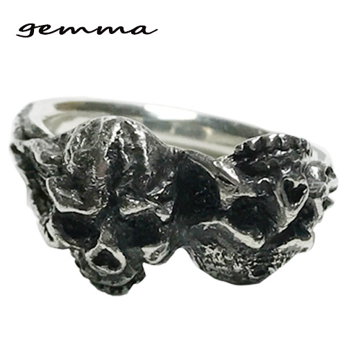 シルバーリング～メンズ～指輪～人気～スカルシルバーアクセサリー～シルバー 925～ジェンマ(Gemma)  GS-R2002