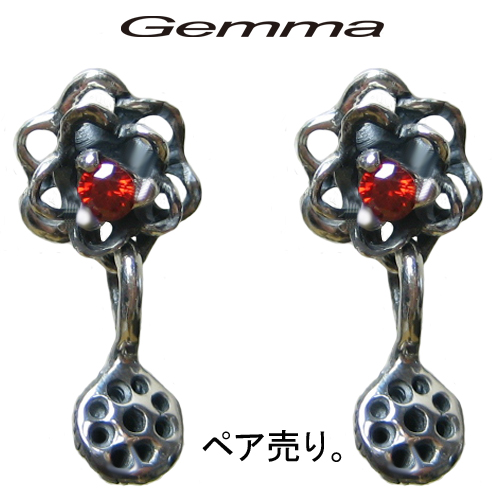 シルバーアクセサリー ピアス レディース ロータスピアス ファッションジェンマ GL-Pi001-R （ペア売り）