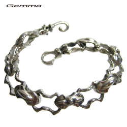 ブレスレット メンズ～ブレスレット サイズ～シルバーアクセサリー～人気～ブレス～ジェンマ (Gemma ) GC-B103-L22cm
