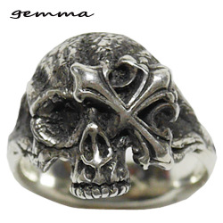 シルバーリング～メンズ～指輪～人気～スカルシルバーアクセサリー～シルバー 925～ジェンマ(Gemma)  GS-R2001