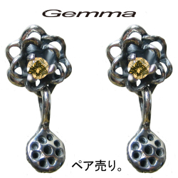 シルバーアクセサリー ピアス レディース ロータスピアス ファッションジェンマ GL-Pi003-Y （ペア売り）