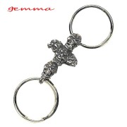 シルバーアクセサリー～スカルキーチェーン～キーリング～キーホルダー～メンズ～キーチェーン ジェンマ GS-K2202