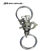 シルバーアクセサリー～スカルキーチェーン～メンズ～キーチェーン～シルバーアクセサリー通販ジェンマ  GS-K2401