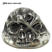 シルバーリング～メンズ～指輪～人気～スカルシルバーアクセサリー～シルバー 925～ジェンマ(Gemma)  GS-R2001