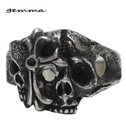 シルバーリング～メンズ～指輪～人気～スカルシルバーアクセサリー～シルバー 925～ジェンマ(Gemma)  GS-R210１