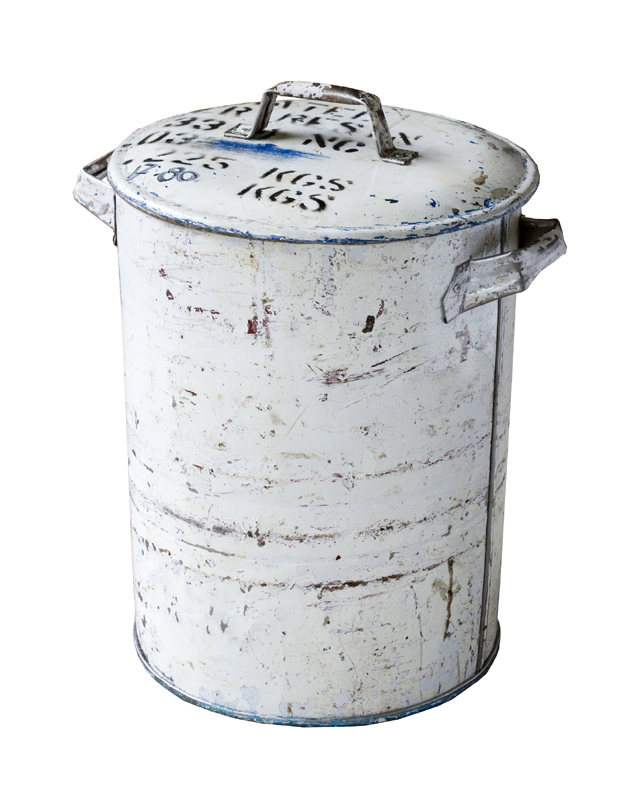 drum trashcan (ホワイト)