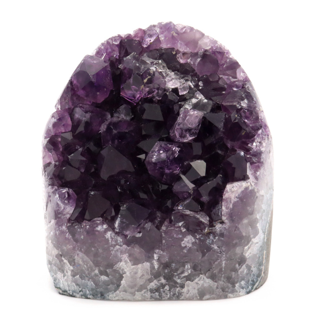 アメジスト クラスター 側面磨き AAA ドゥルーザ 紫水晶 置き物 原石 ウルグアイ産 天然石 1点物 2月 誕生石 天然石 amethyst