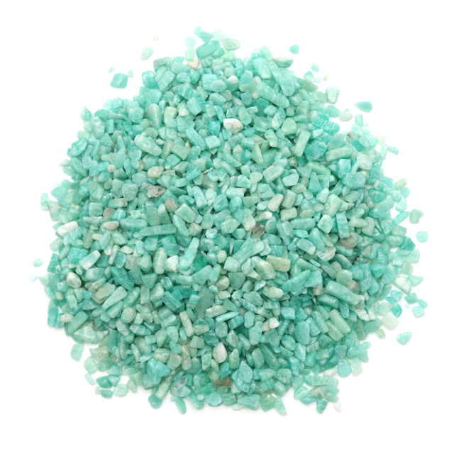 アマゾナイト さざれ石 本物 100g サイズ極小 天然石 パワーストーン ペルー産 浄化 グッズ ヒーリングストーン ネイルパーツ