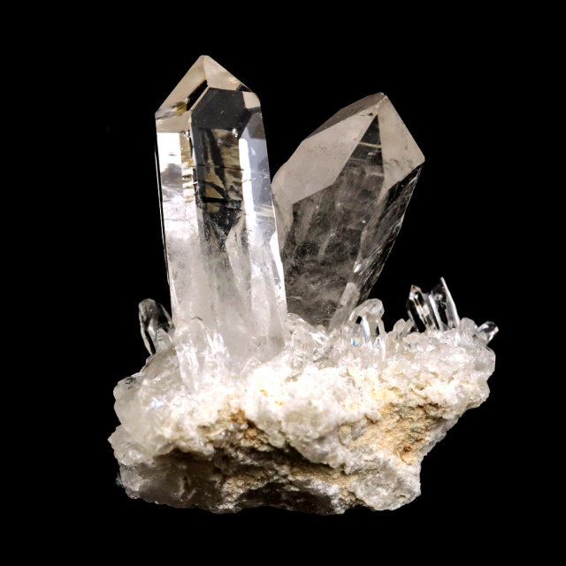 天然 水晶 クラスター ミニ ブラジル ゼッカ産 透明感が美しい ゼッカクォーツ 原石 天然石 1点物 パワーストーン クリスタル 結晶 浄化