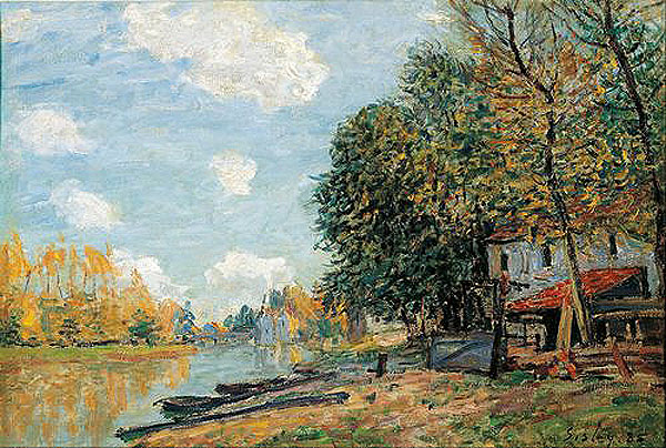 シスレー [Moret on the Banks of the River Loing]