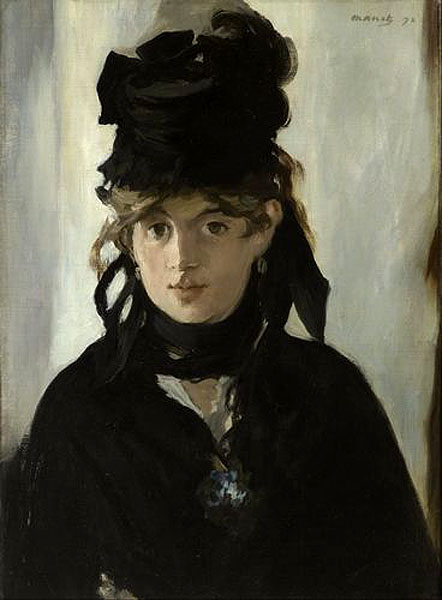 マネ [Berthe Morisot with a bouquet of Violets]