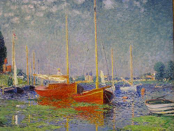 モネ [Red boats at Argenteuil]
