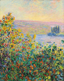 モネ [Flower Beds at Vetheuil]