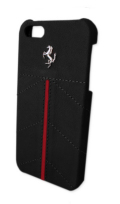 �ե��顼��iPhone5���С�����Ferrari Genuine Leather Back Cover Black Line ��