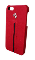 �ե��顼��iPhone5���С�����Ferrari Genuine Leather Back Cover Red Line ��
