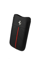 �ե��顼��iPhone5����������Ferrari Genuine Leather Sleeve Case��Black��