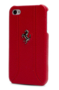 �ե��顼��iPhone5���С�����Ferrari Genuine Leather Back Cover��Red��