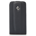 �ե��顼��iPhone4/4S���С� ����Ferrari GT Leather Modena Flip Case Black��