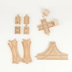 【木製レール 追加パーツ】拡張パーツA 分岐セット